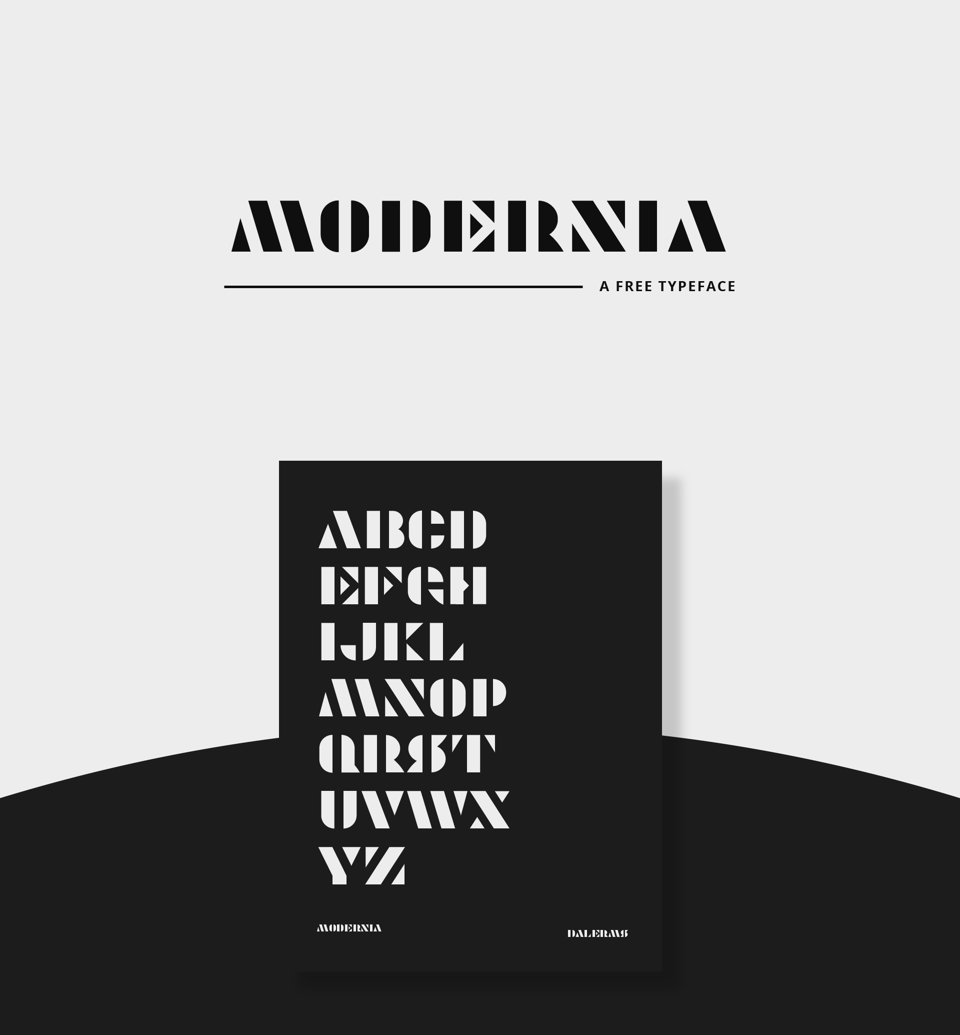 Modernia Free Font:一款极简现代风格的免费商用英文字体