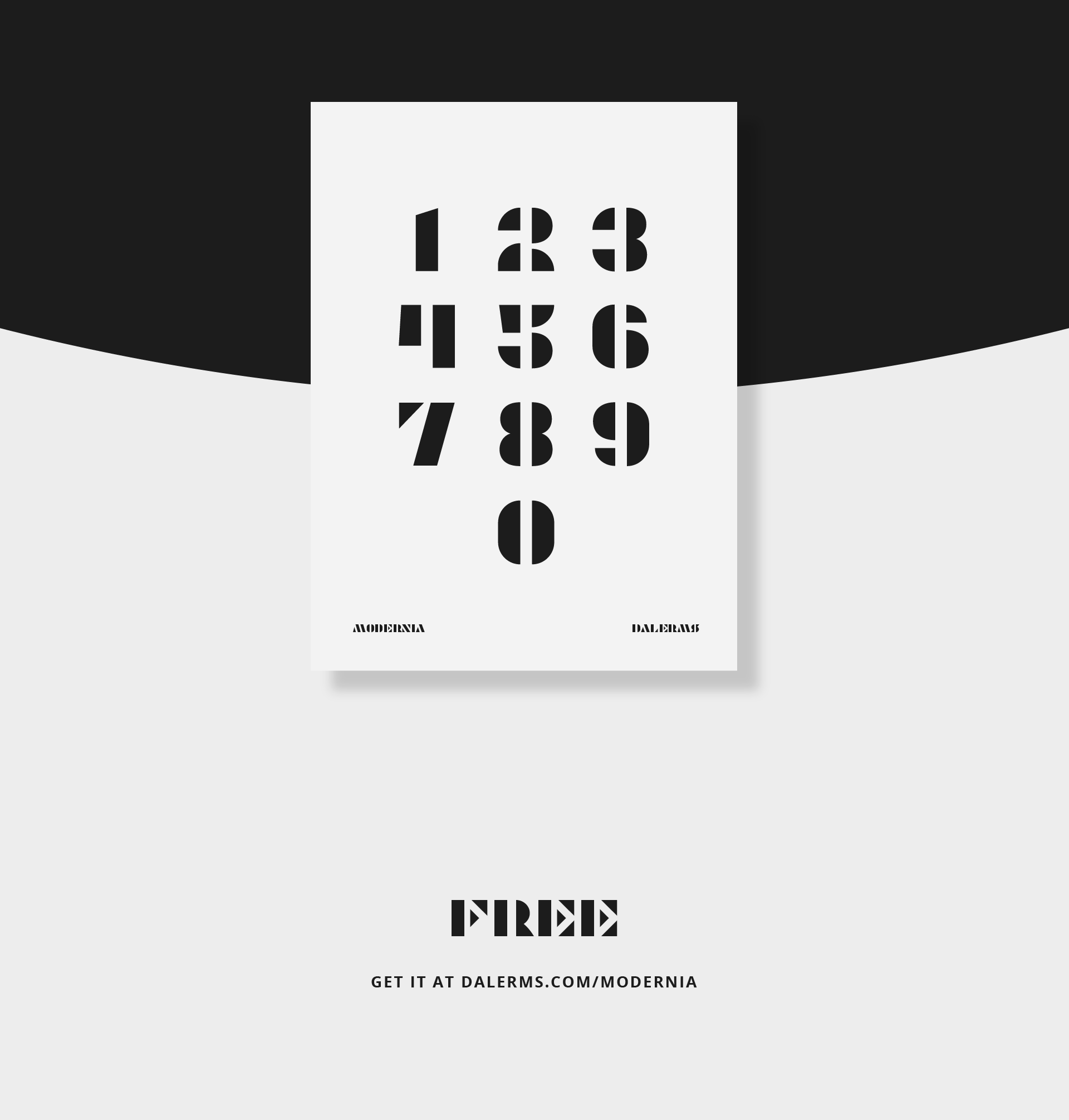 Modernia Free Font:一款极简现代风格的免费商用英文字体