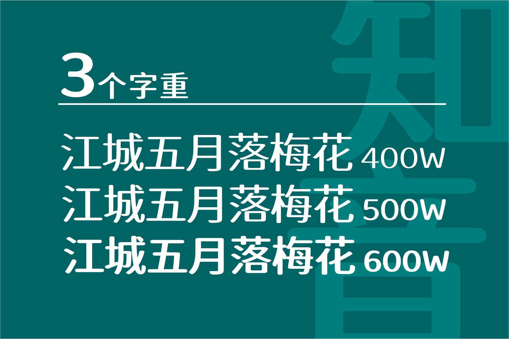 江城知音体
