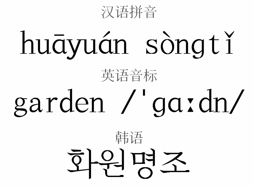 免费字体下载!一款秀气雅致的中文字体—飞花宋体
