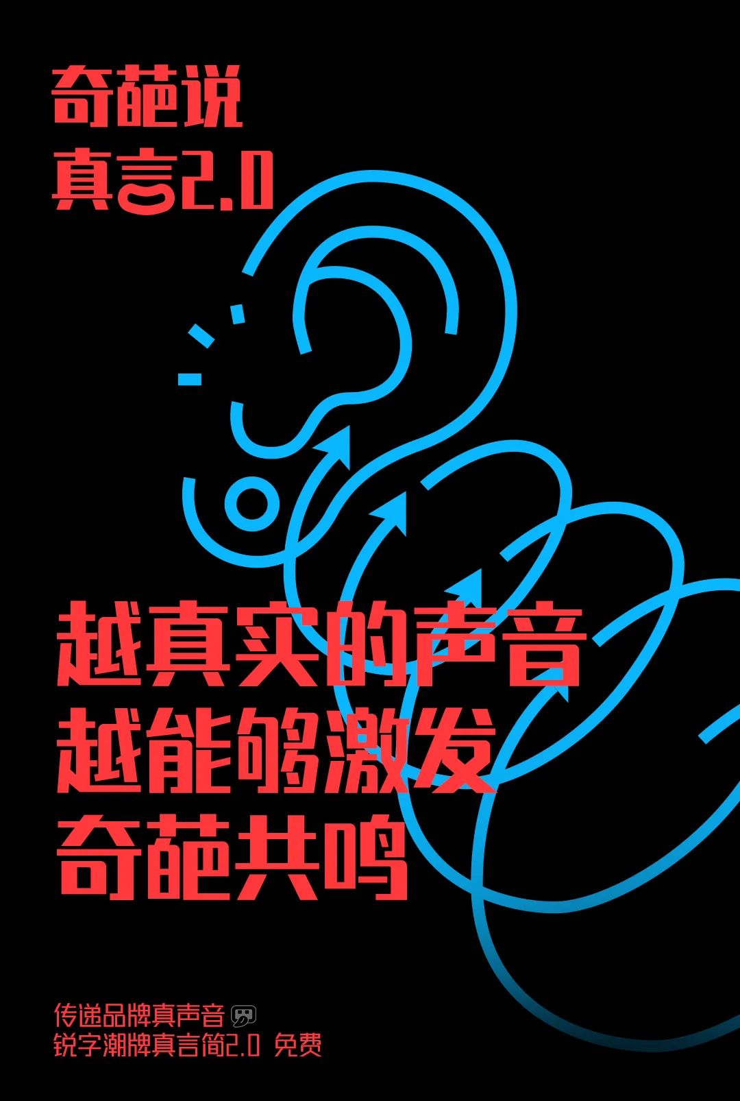锐字潮牌真言简2.0:可变字重免费商用创意字体