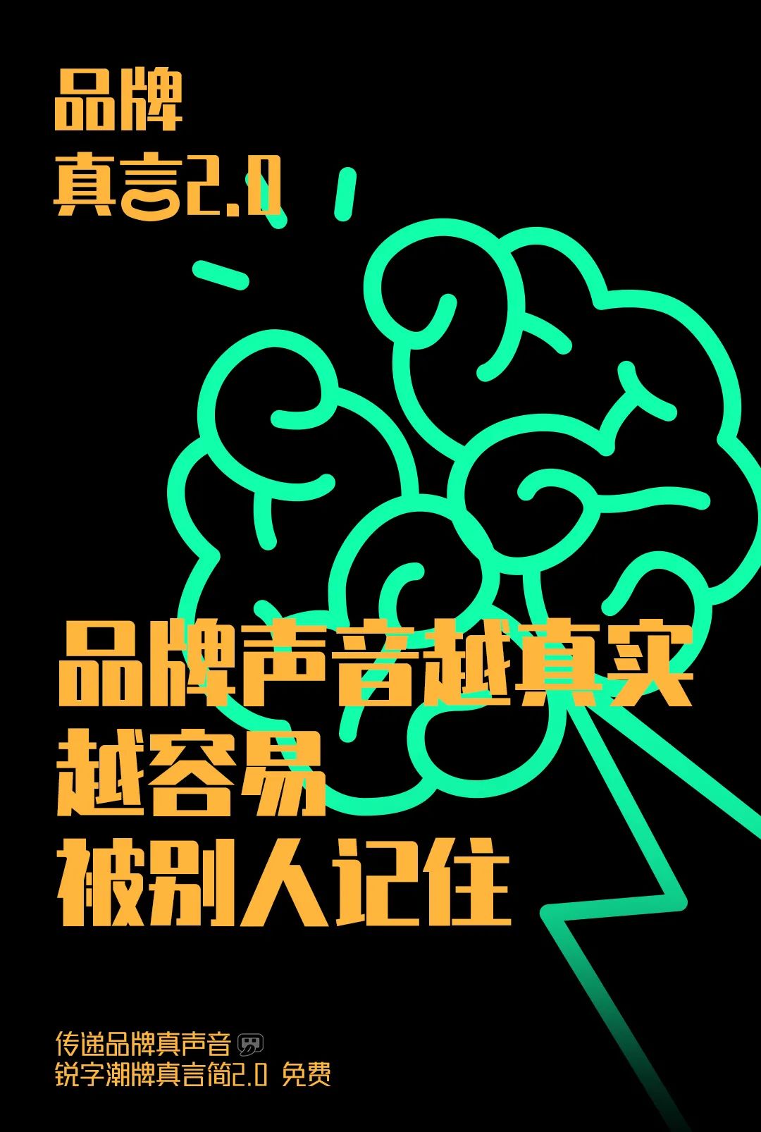 锐字潮牌真言简2.0:可变字重免费商用创意字体