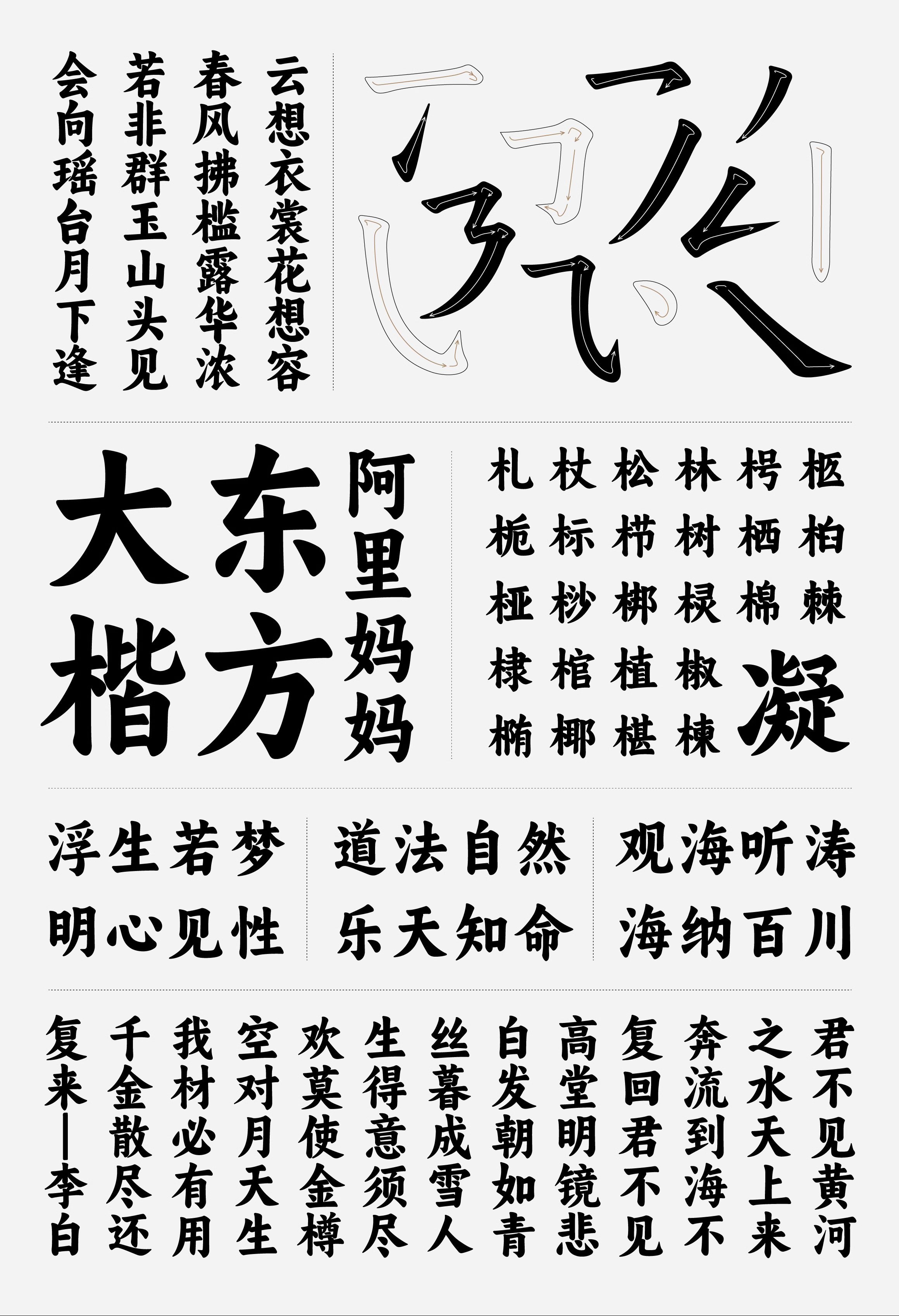 阿里妈妈东方大楷