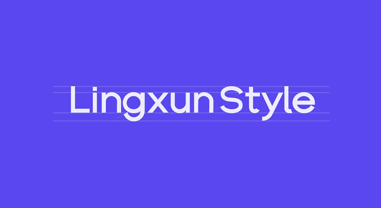 Lingxun-style:一款简洁现代的免费商用英文字体