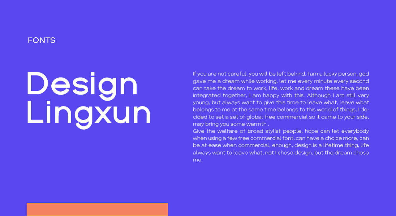 Lingxun-style:一款简洁现代的免费商用英文字体