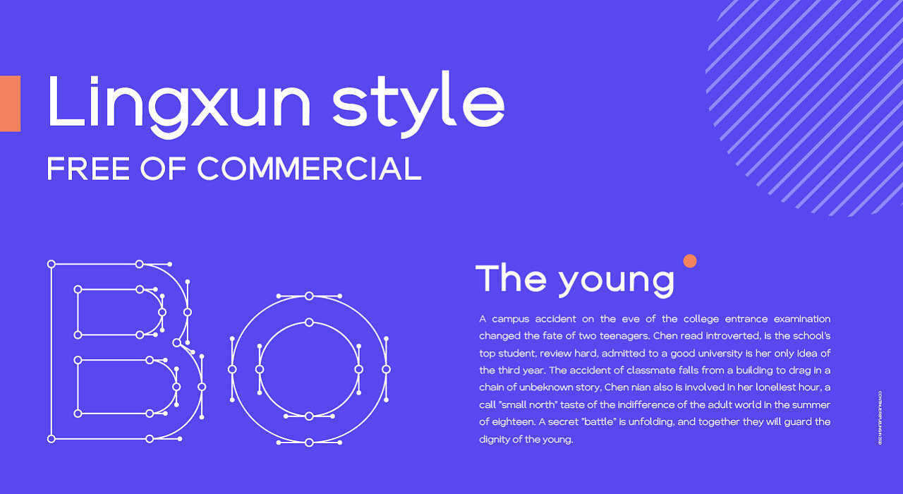Lingxun-style:一款简洁现代的免费商用英文字体