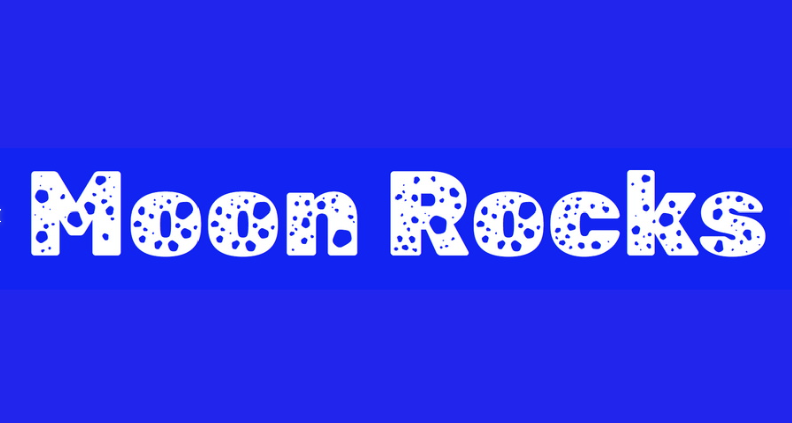 Moon Rocks:一款充满月球陨石坑效果的免费商用英文字体