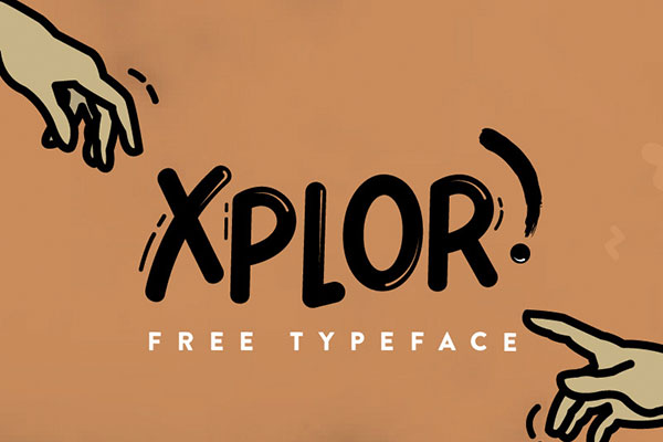 XPLOR:随性手写风格免费商用英文字体
