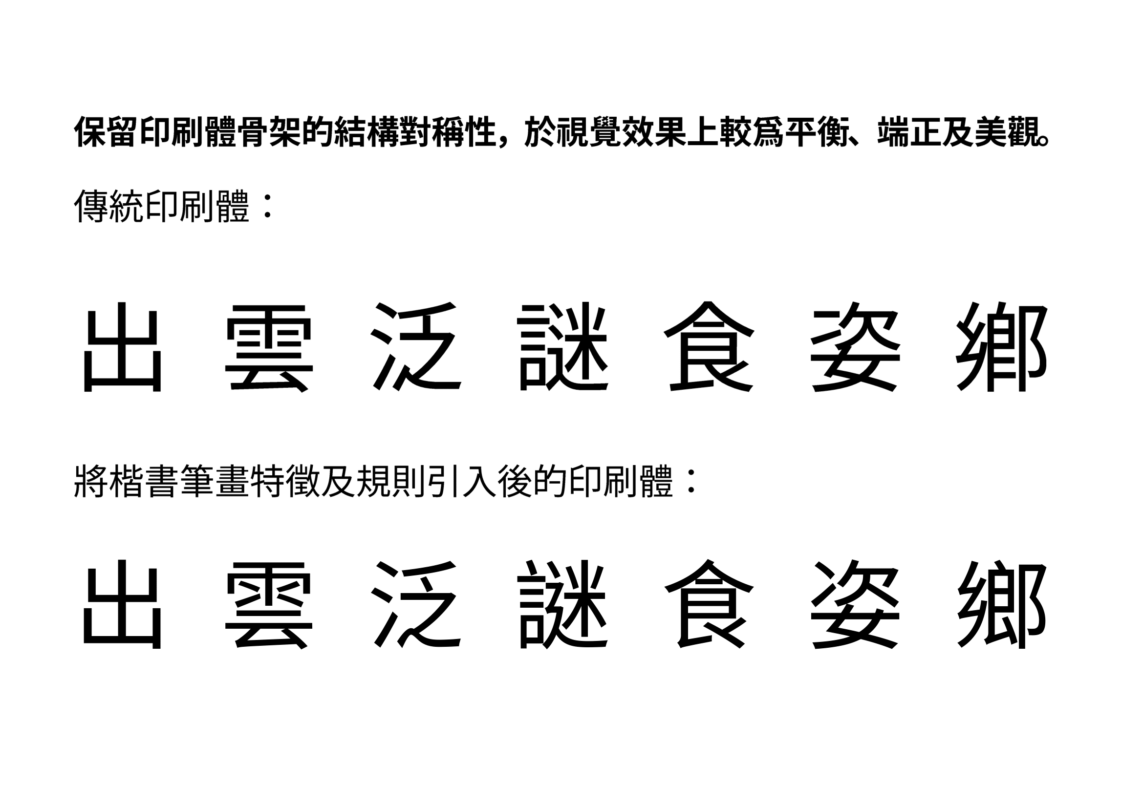 秋空黑体：免费商用异体字可选印刷风黑体字体
