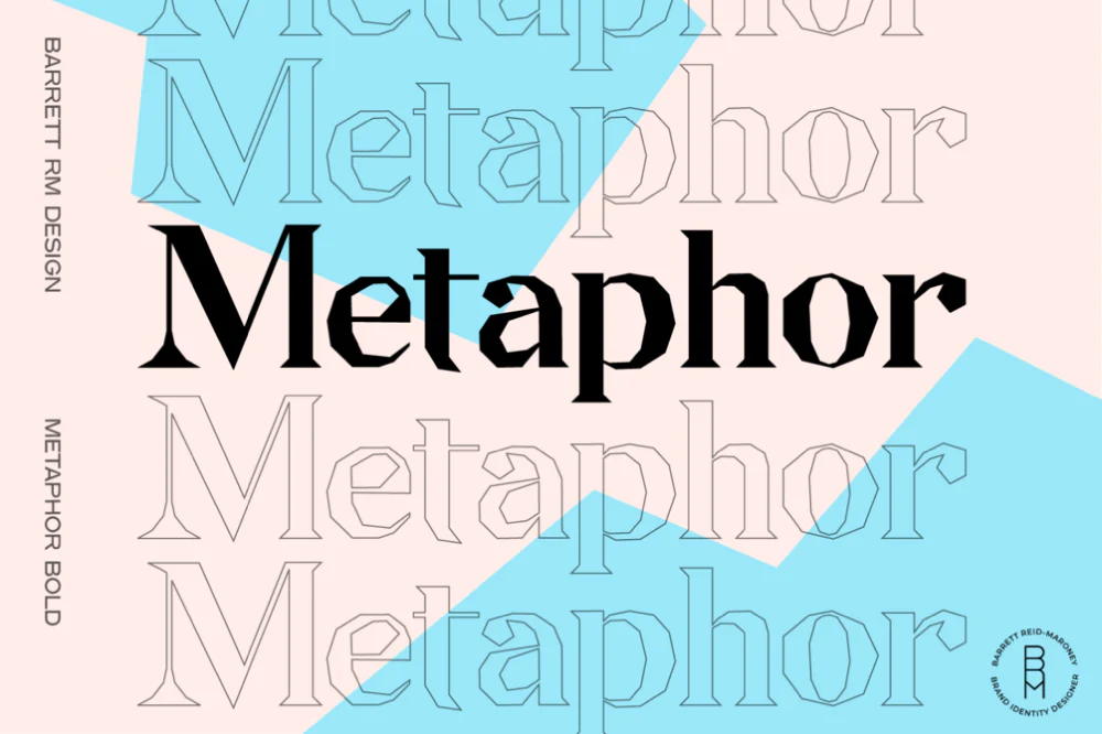 Metaphor:基于碎片化衬线设计的现代展示衬线字体