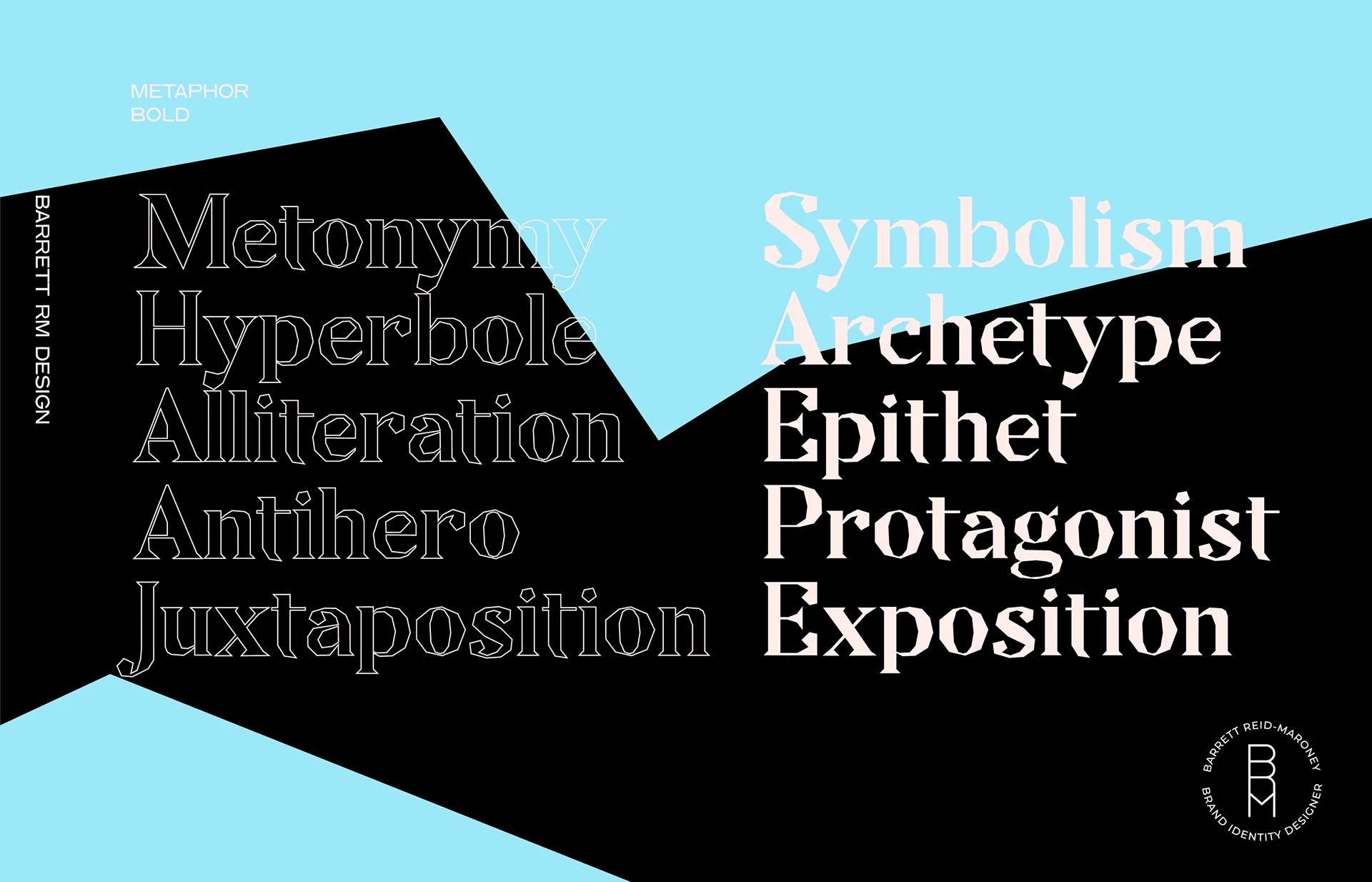 Metaphor:基于碎片化衬线设计的现代展示衬线字体