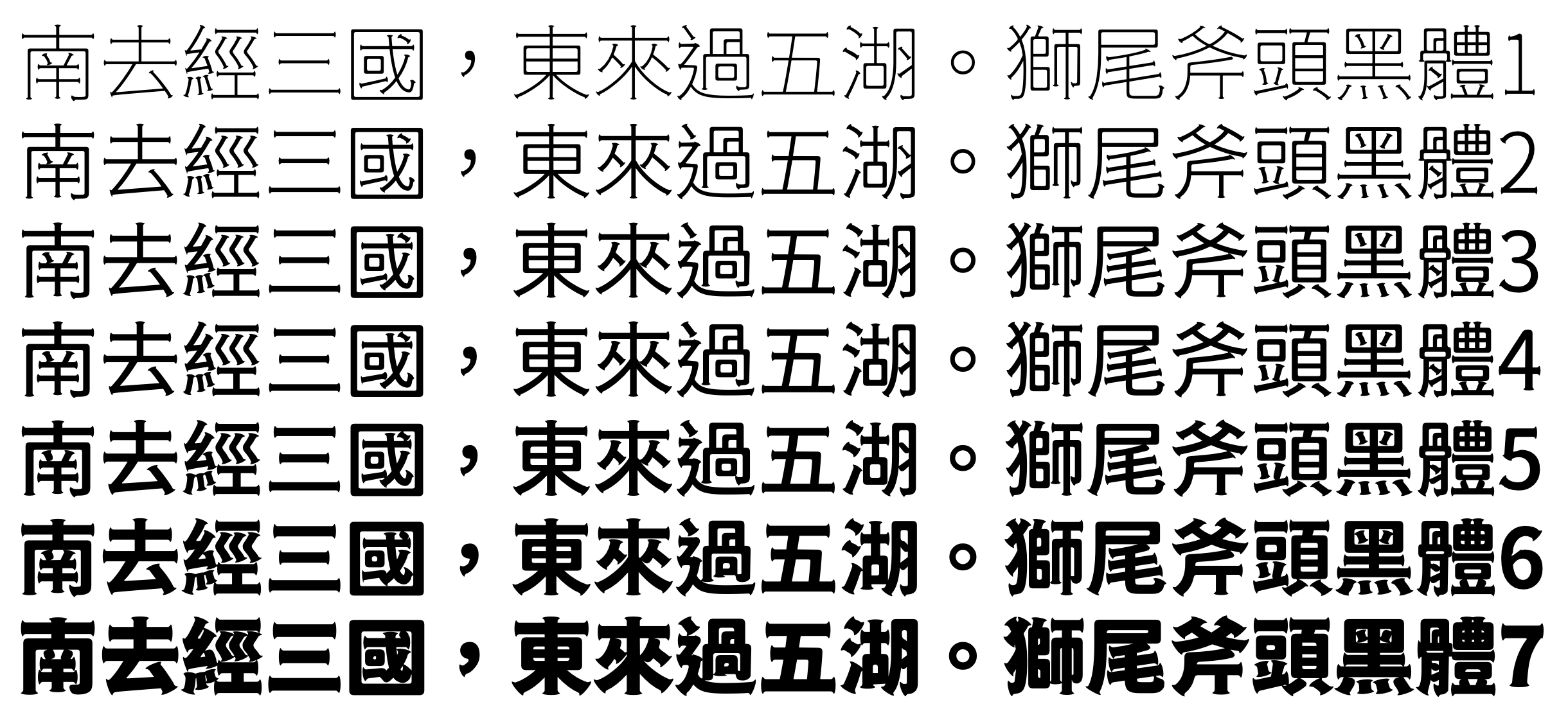 狮尾斧头黑体:斧头笔触免费商用黑体字体下载
