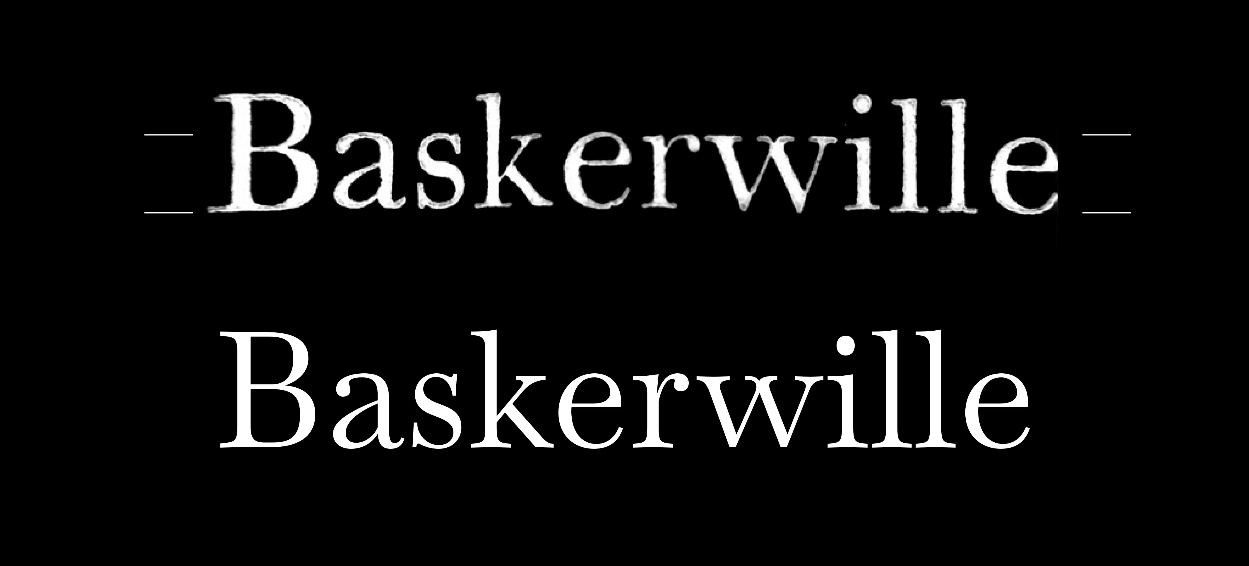 Baskervville:古典衬线英文字体免费下载