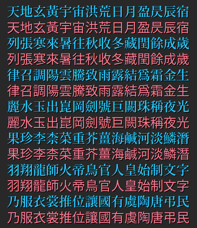 尚古等宽:免费商用中文等宽字体下载