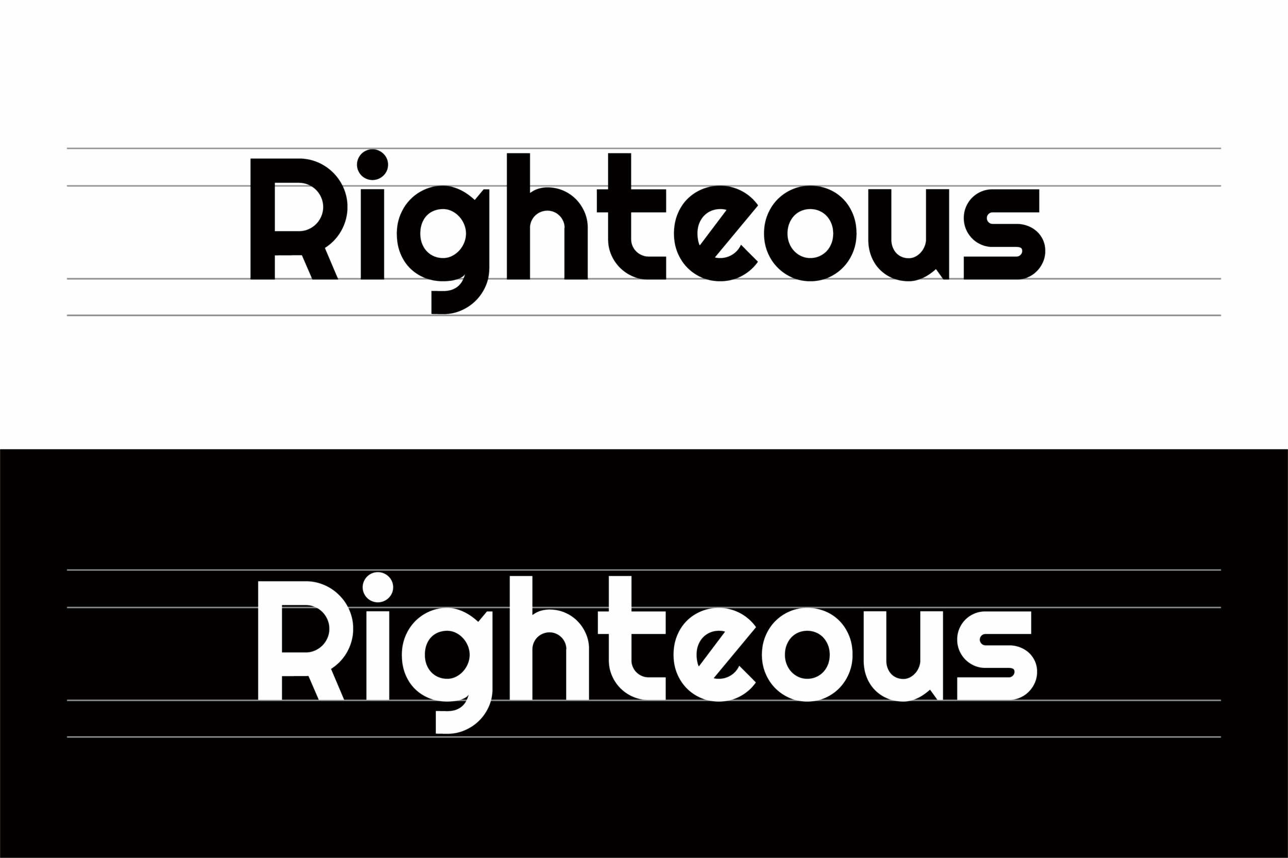 Righteous:几何无衬线英文免费商用字体下载