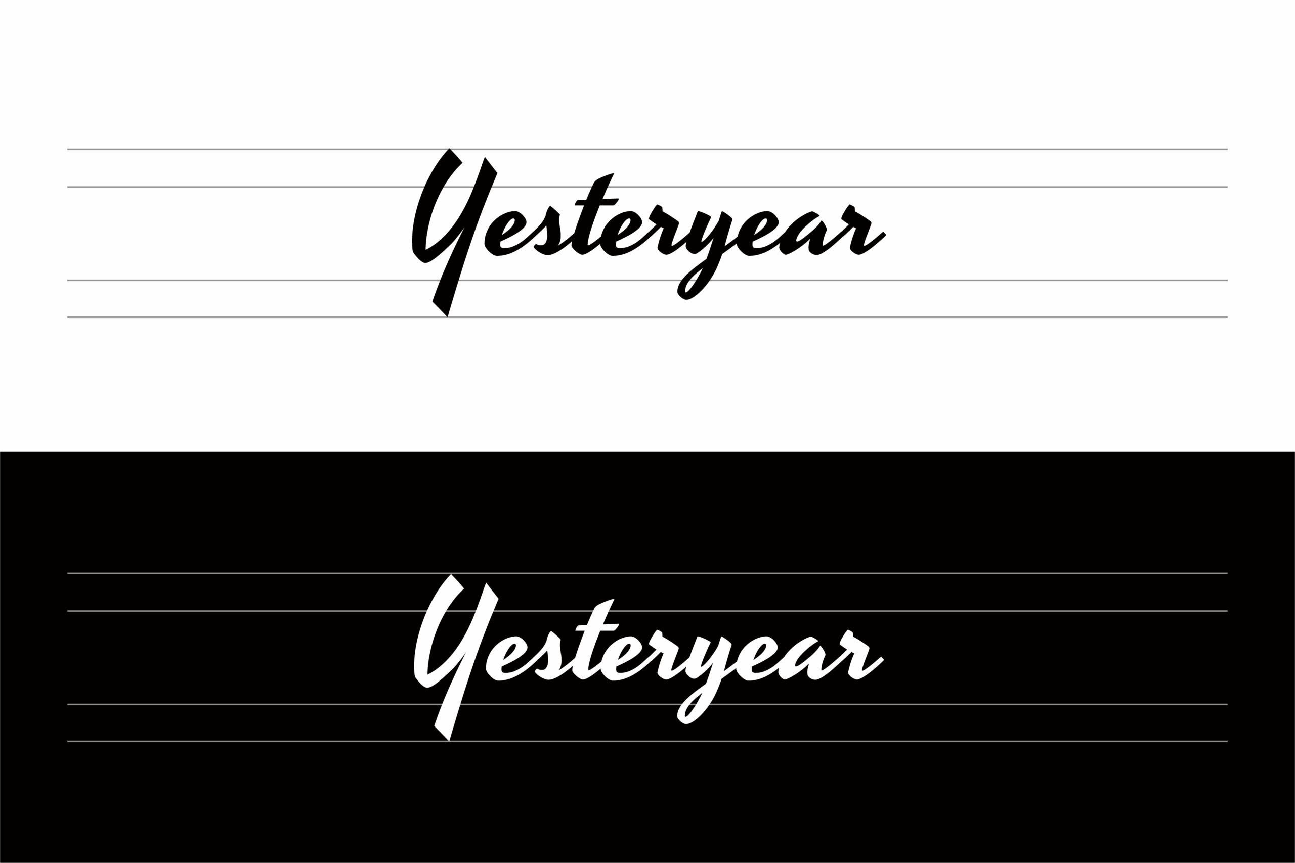 Yesteryear:复古连笔英文手写字体免费商用下载