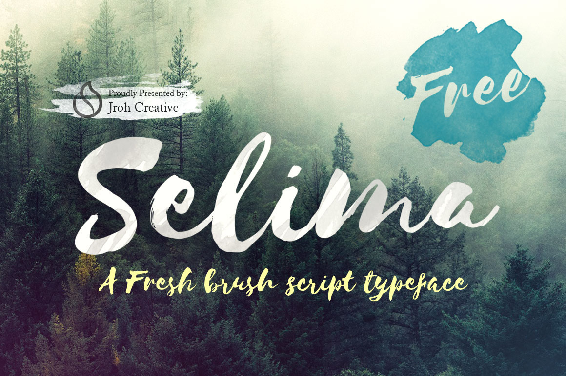 Selima:清新笔刷手写英文字体免费下载