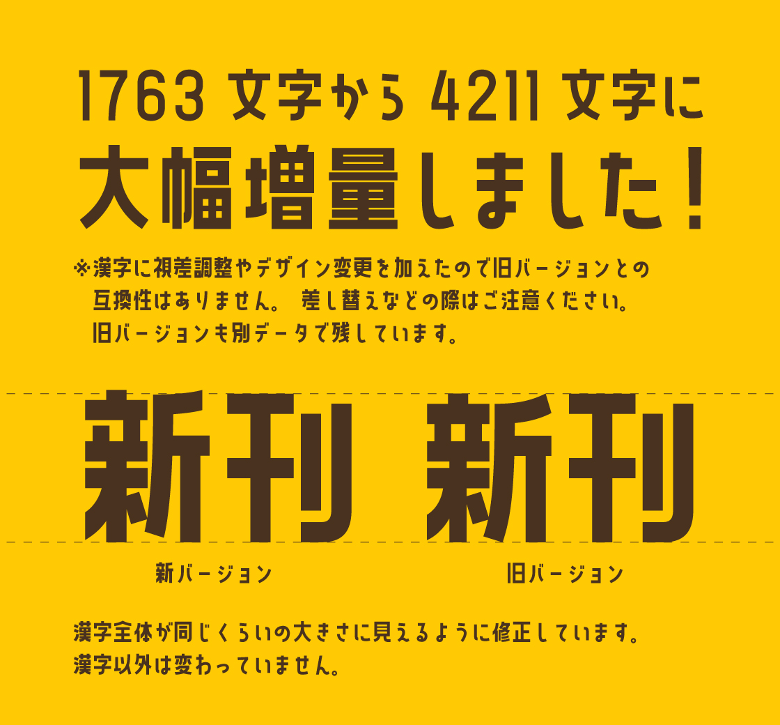 香蕉 Plus:可爱粗黑日文字体