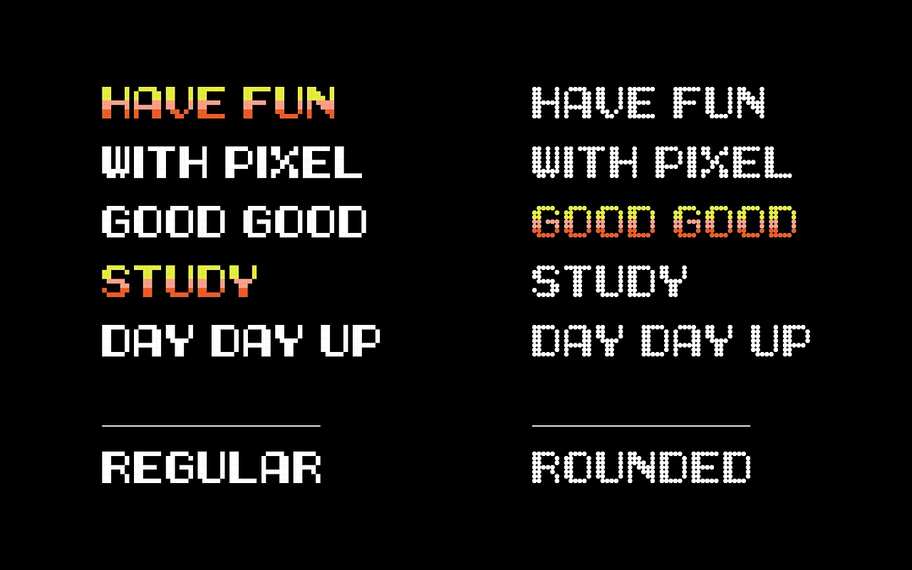 LL PiLL PixelFun:赛博朋克像素风免费英文字体下载
