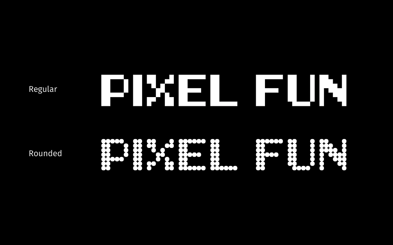 LL PiLL PixelFun:赛博朋克像素风免费英文字体下载