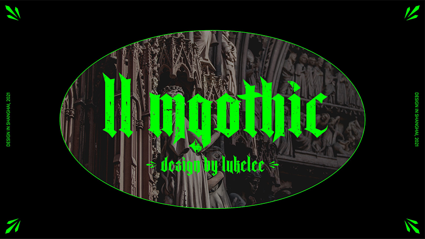 LL MGothic:暗黑哥特风免费英文字体下载