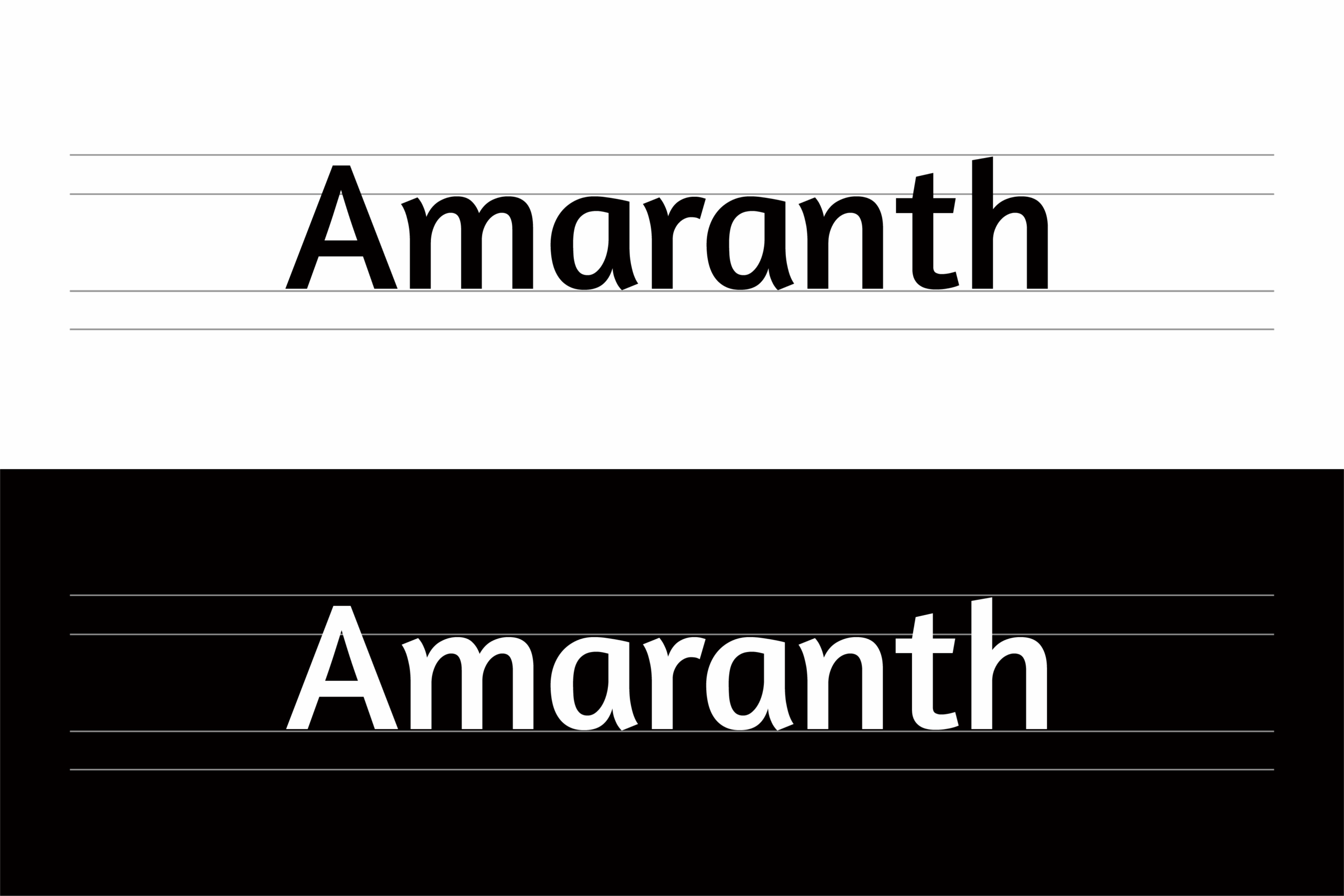 Amaranth:直立斜体现代无衬线英文字体免费下载