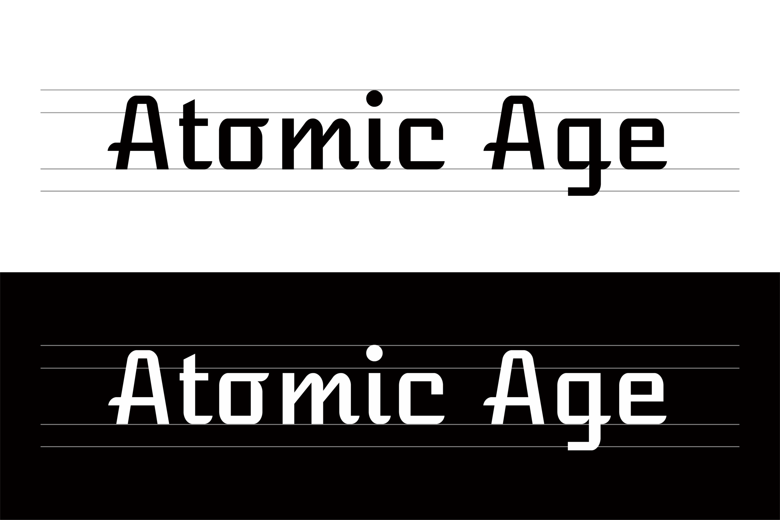 Atomic Age:复古美式粗壮标题英文字体免费下载