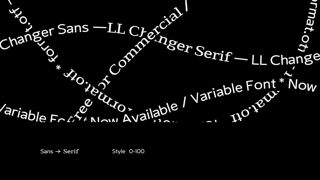 LL ChangerGX:可在衬线与无衬线之间自由变化的可变字体