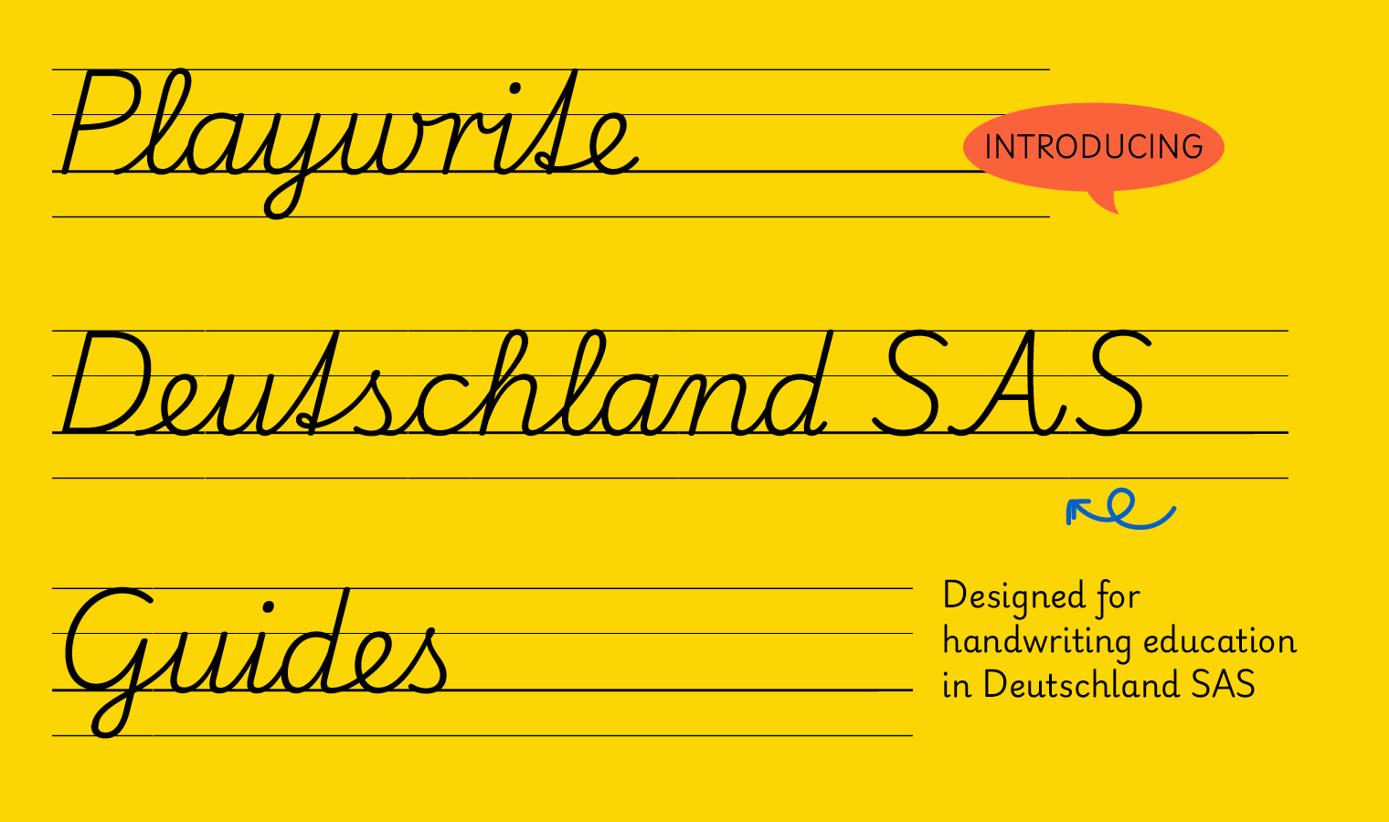 Playwrite Deutschland Guides:德国书写练习辅助字体