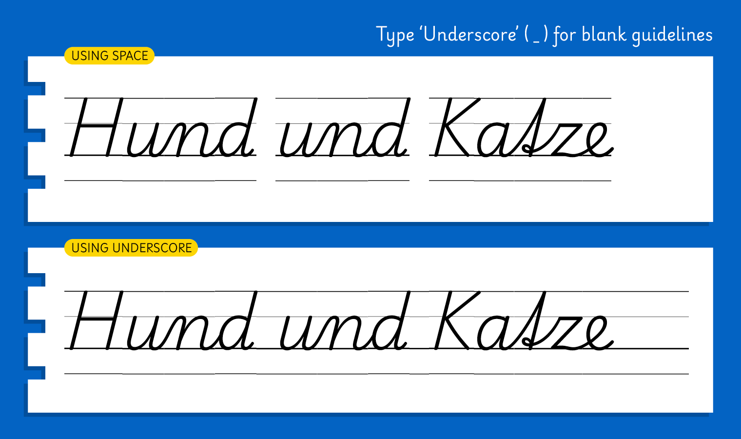 Playwrite Deutschland Guides:德国书写练习辅助字体