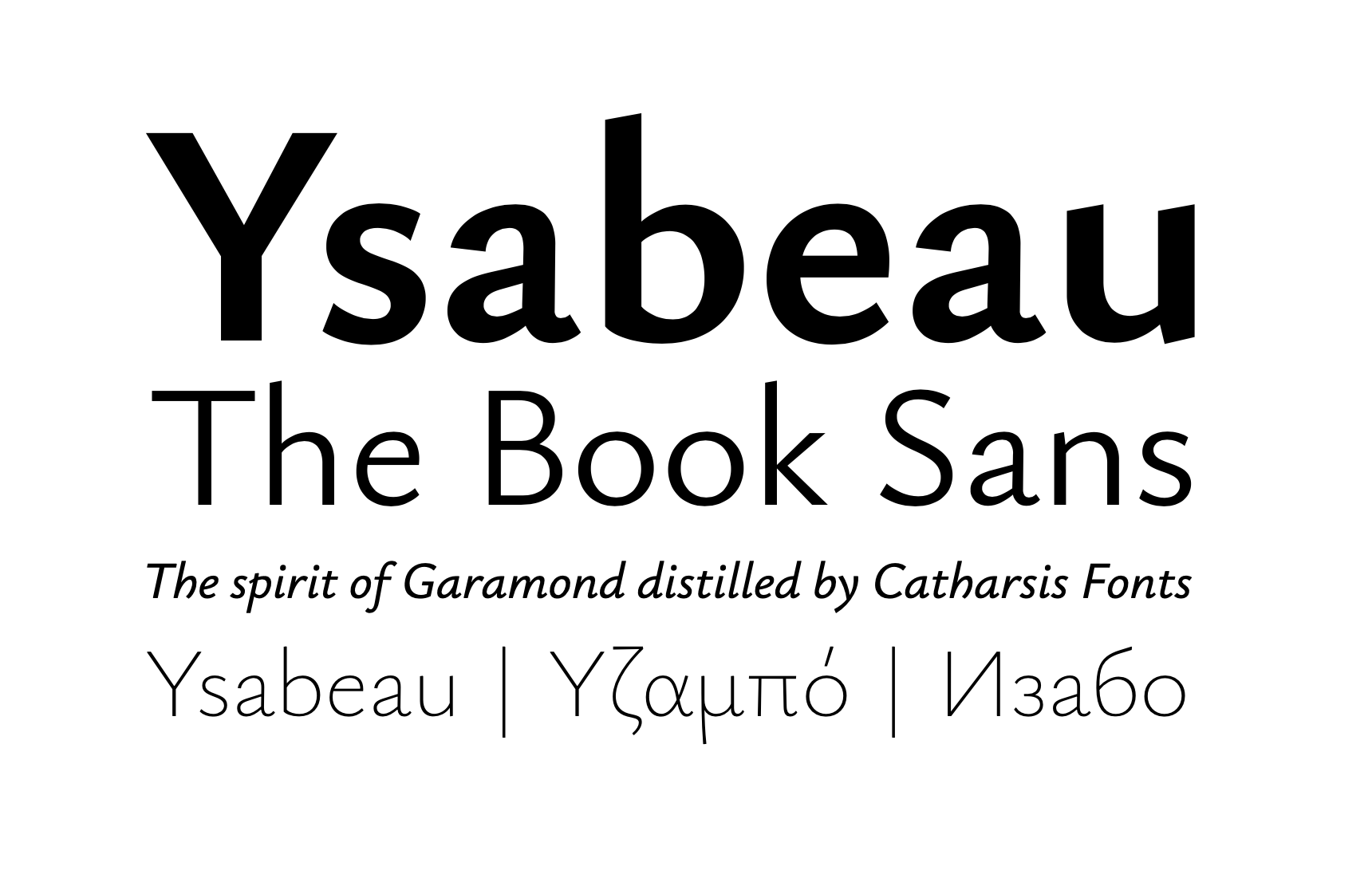 Ysabeau:兼具经典与现代的正文字体