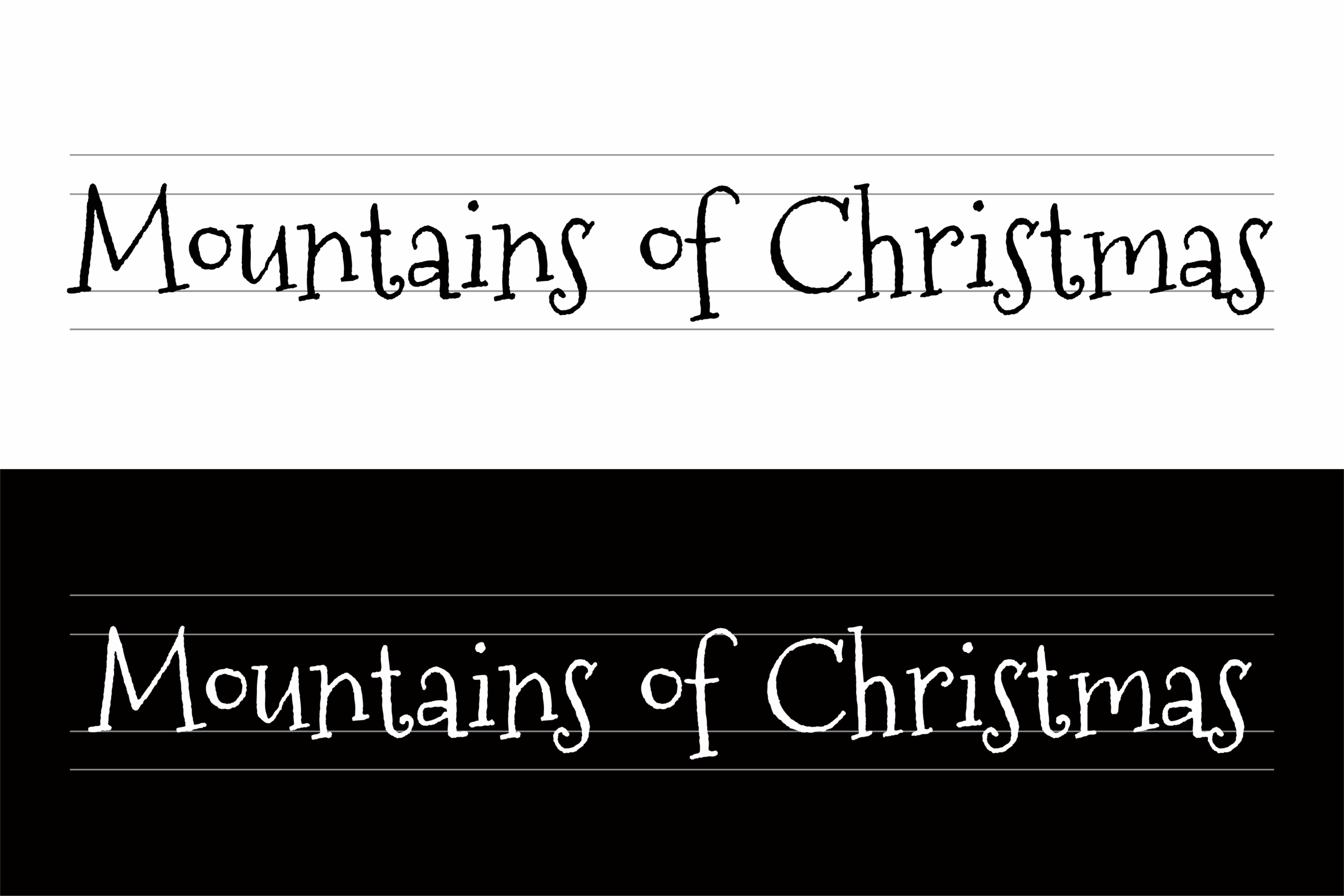 Mountains of Christmas:圣诞手写衬线英文字体下载