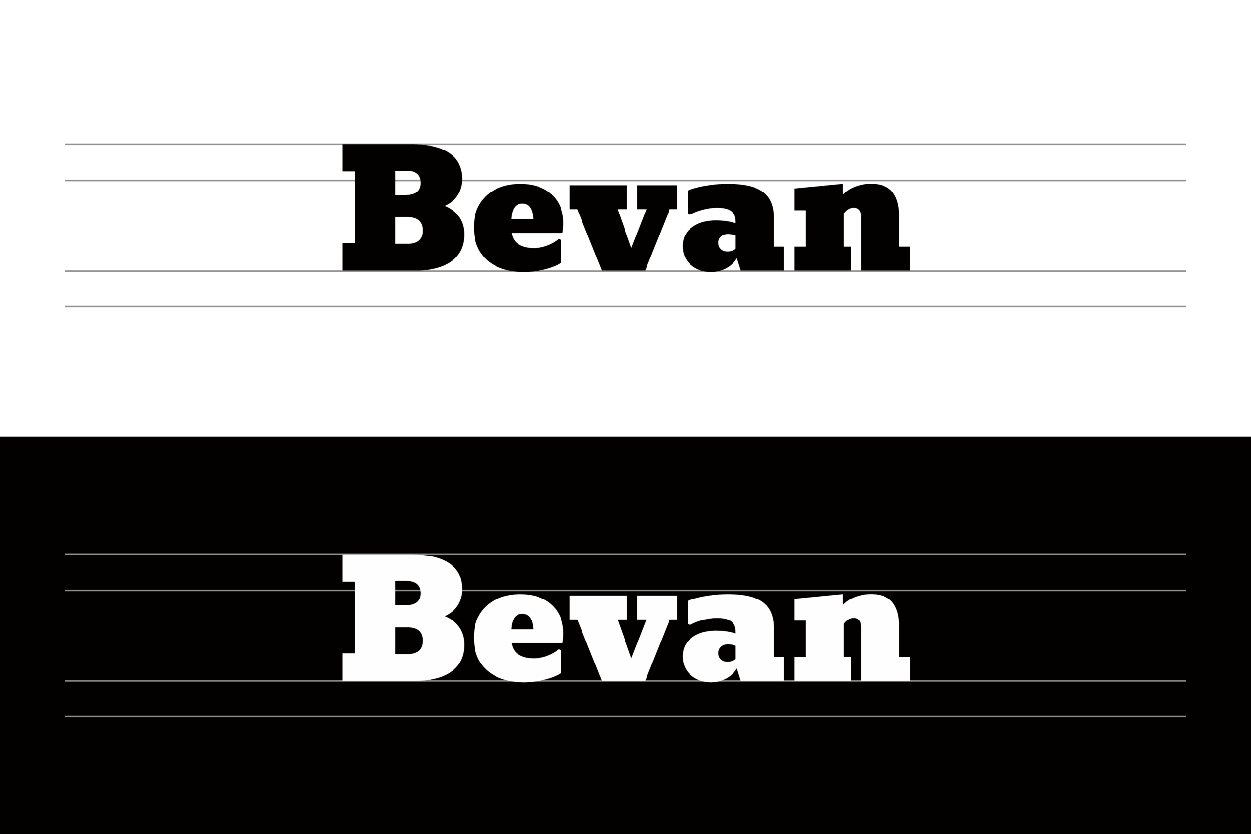 Bevan:复古厚重Clarendon风格网页标题字体免费商用