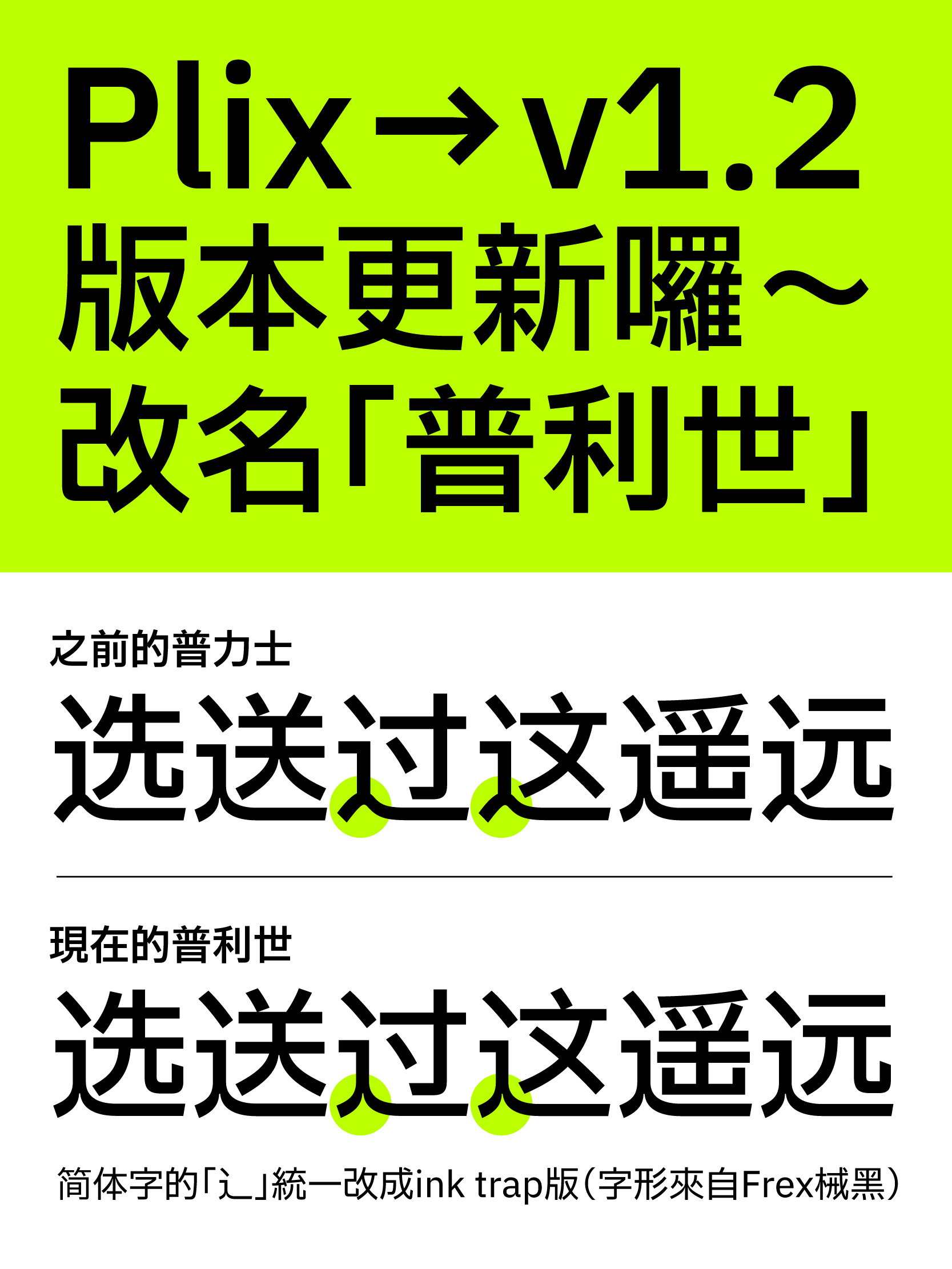 普利世(Plix):IBM Plex Sans优化中文黑体免费下载