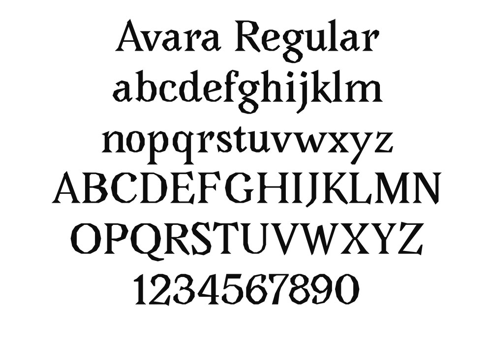 Avara无衬线字体:方格网格几何粗野风免费商用字体