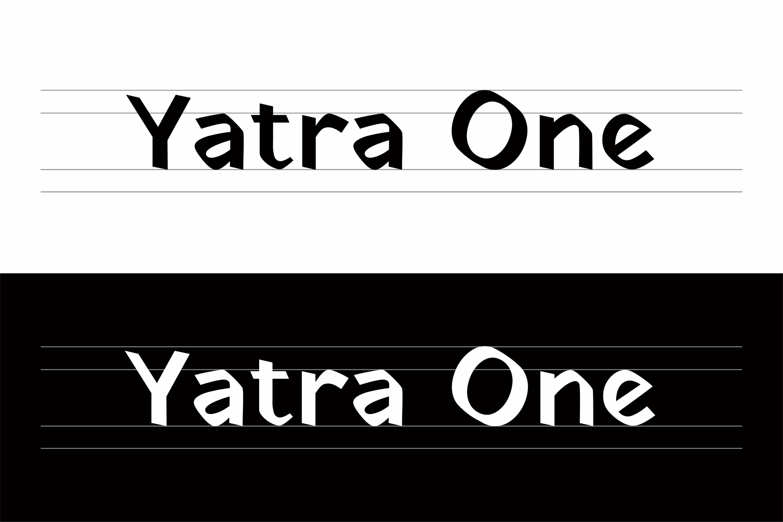 Yatra One展示字体:孟买手绘风免费商用英文字体