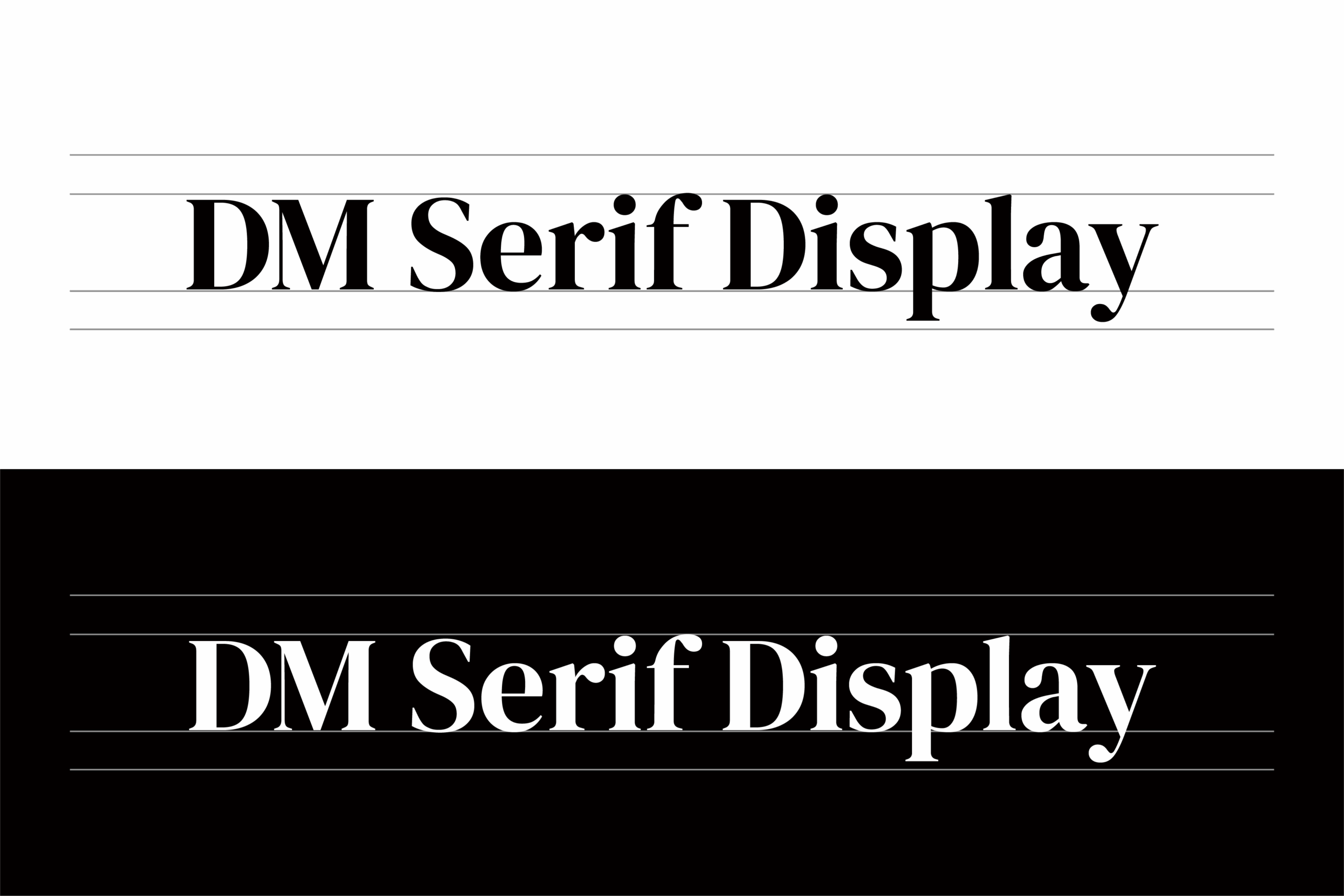 DM Serif Display衬线字体:高对比展示免费商用英文字体