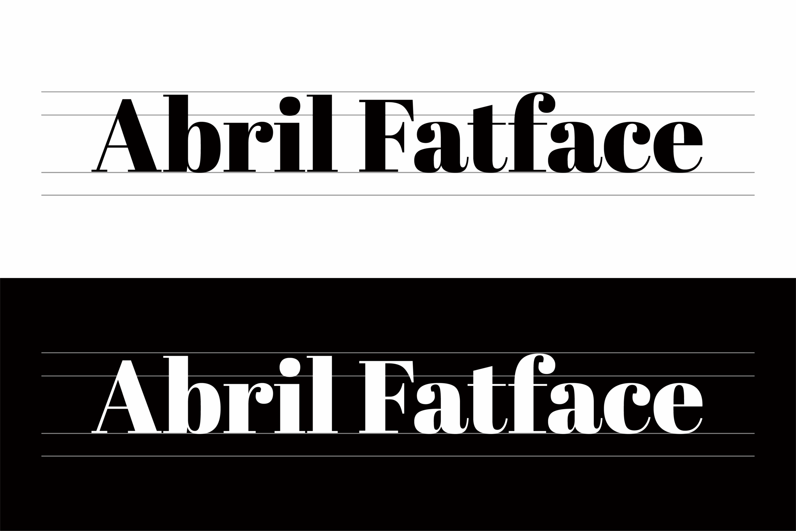 Abril Fatface标题字体:Didone复古高对比免费商用衬线字体