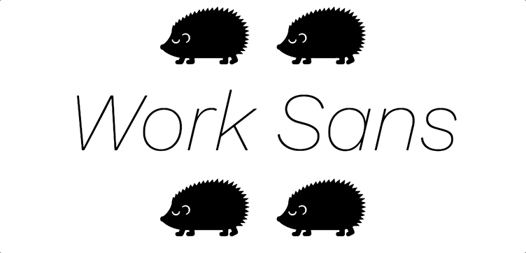 Work Sans无衬线字体:Grotesque风格免费商用可变字体