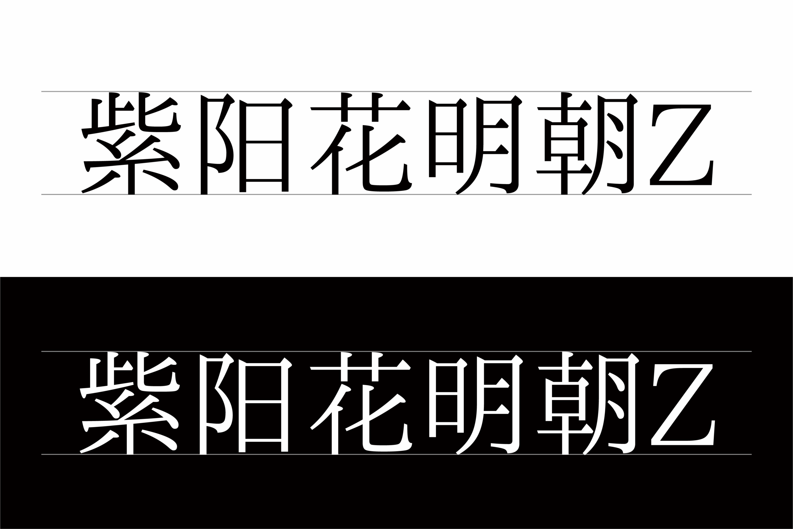 紫陽花明朝Z