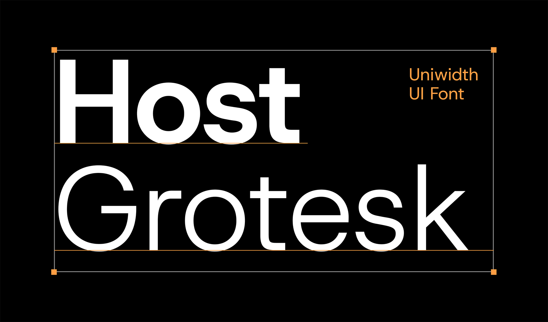 Host Grotesk:免费可商用可变等宽无衬线字体