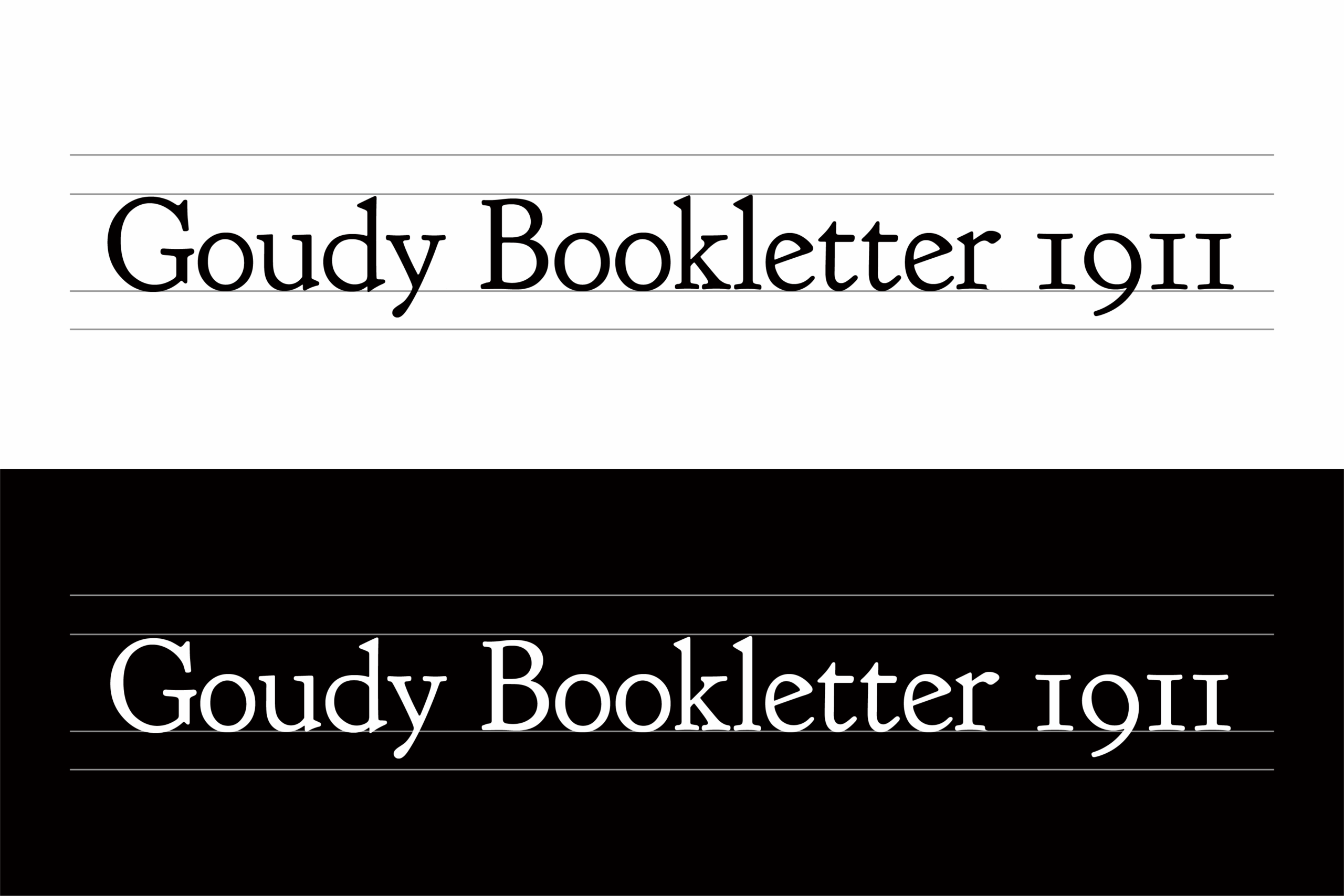 Goudy Bookletter 1911:免费可商用复古衬线英文字体
