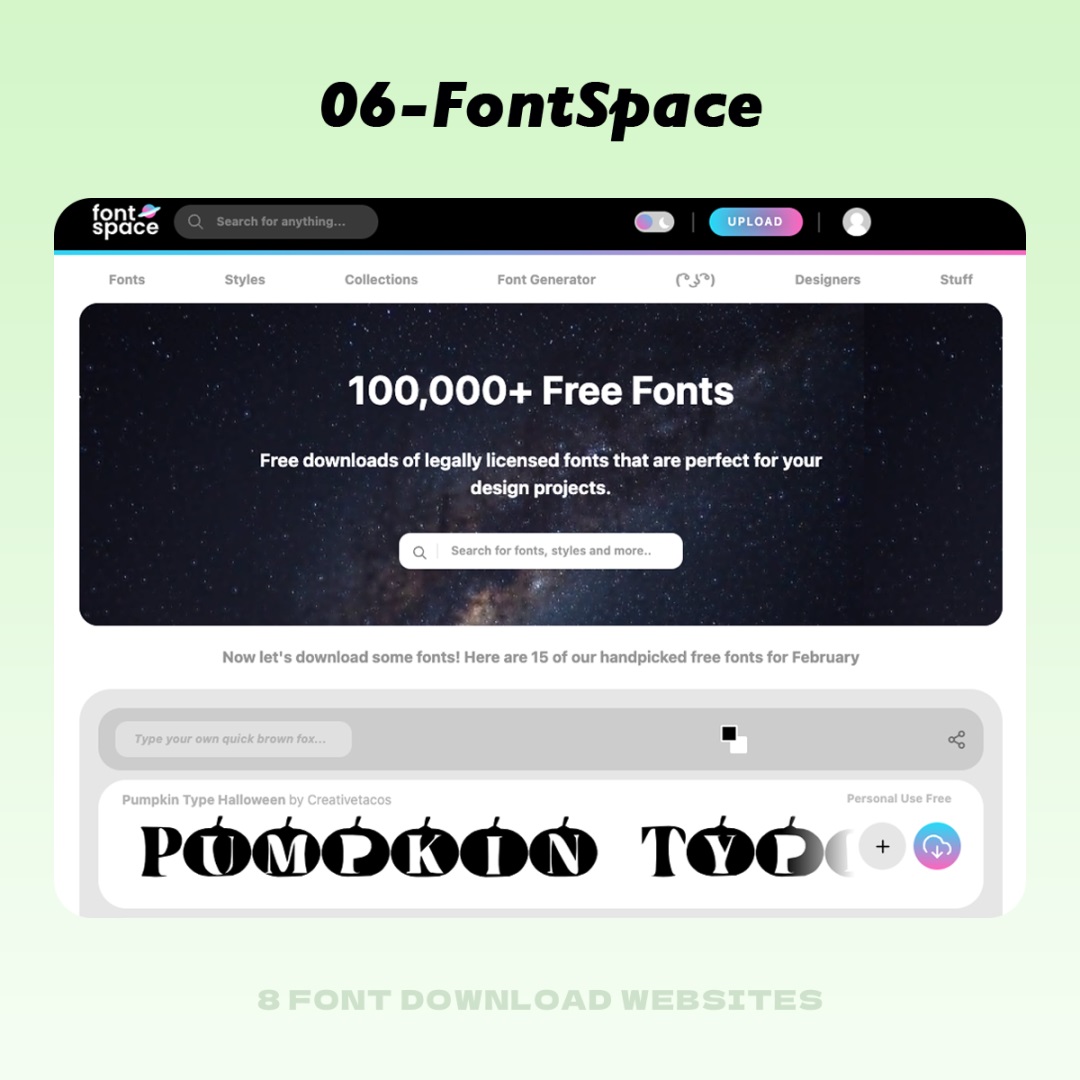 人工智能推荐!8个值得收藏的字体下载网站