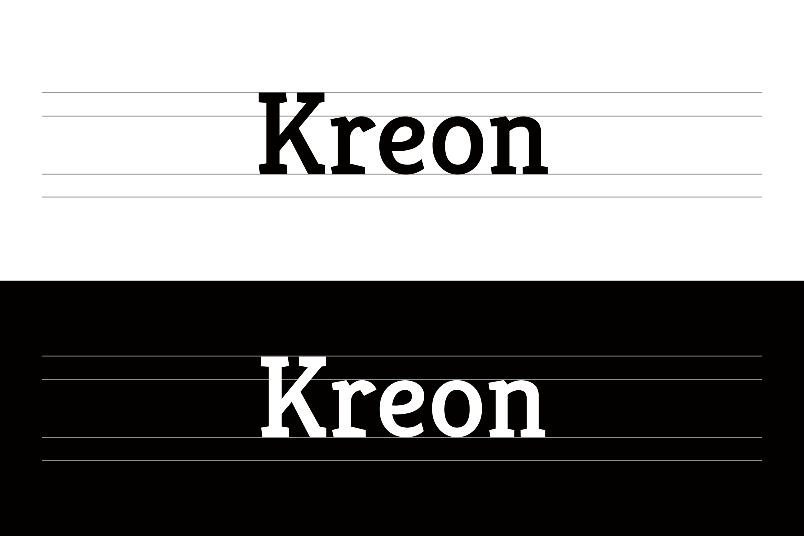 Kreon:低对比度阅读衬线字体