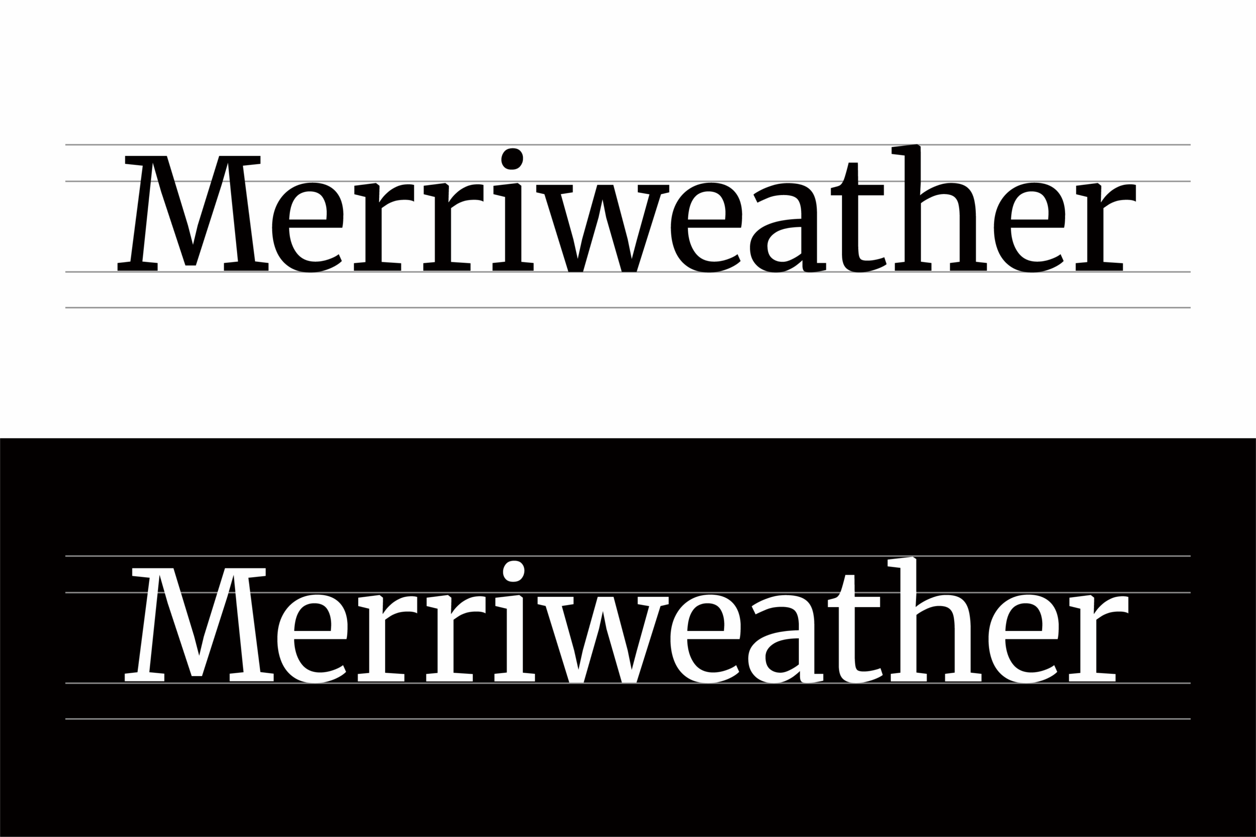 Merriweather:经典人文衬线英文字体