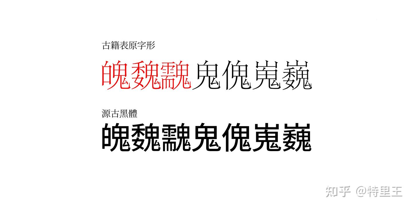 源古黑體