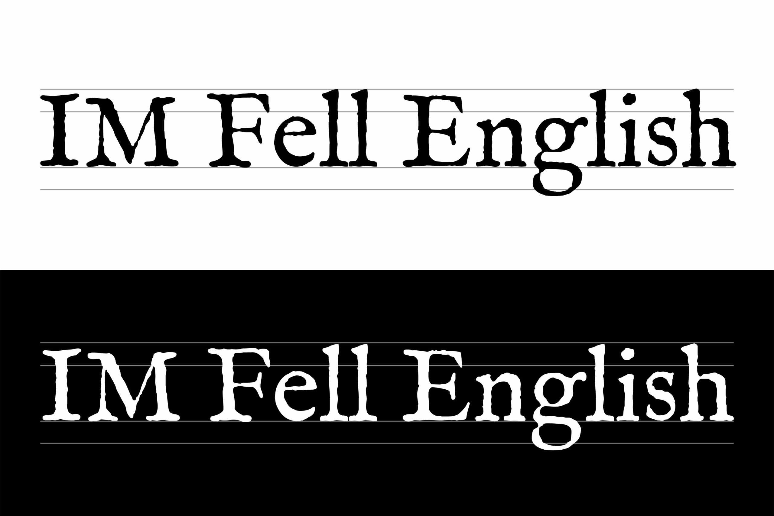 IM Fell English:17世纪复古衬线免费商用字体下载