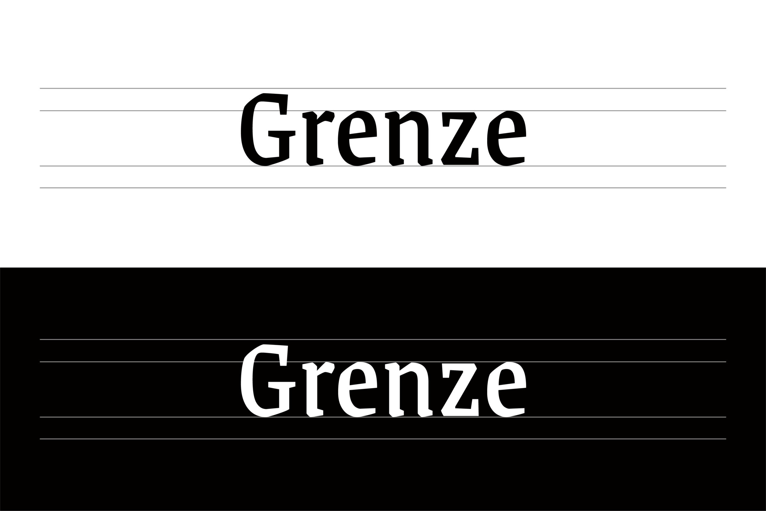 Grenze:罗马体与哥特体融合免费商用衬线字体下载