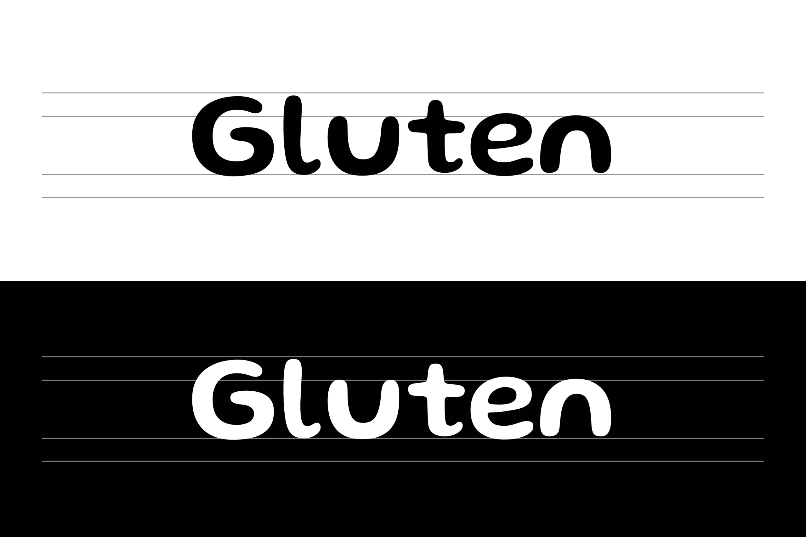 Gluten:圆润几何风格免费商用无衬线字体