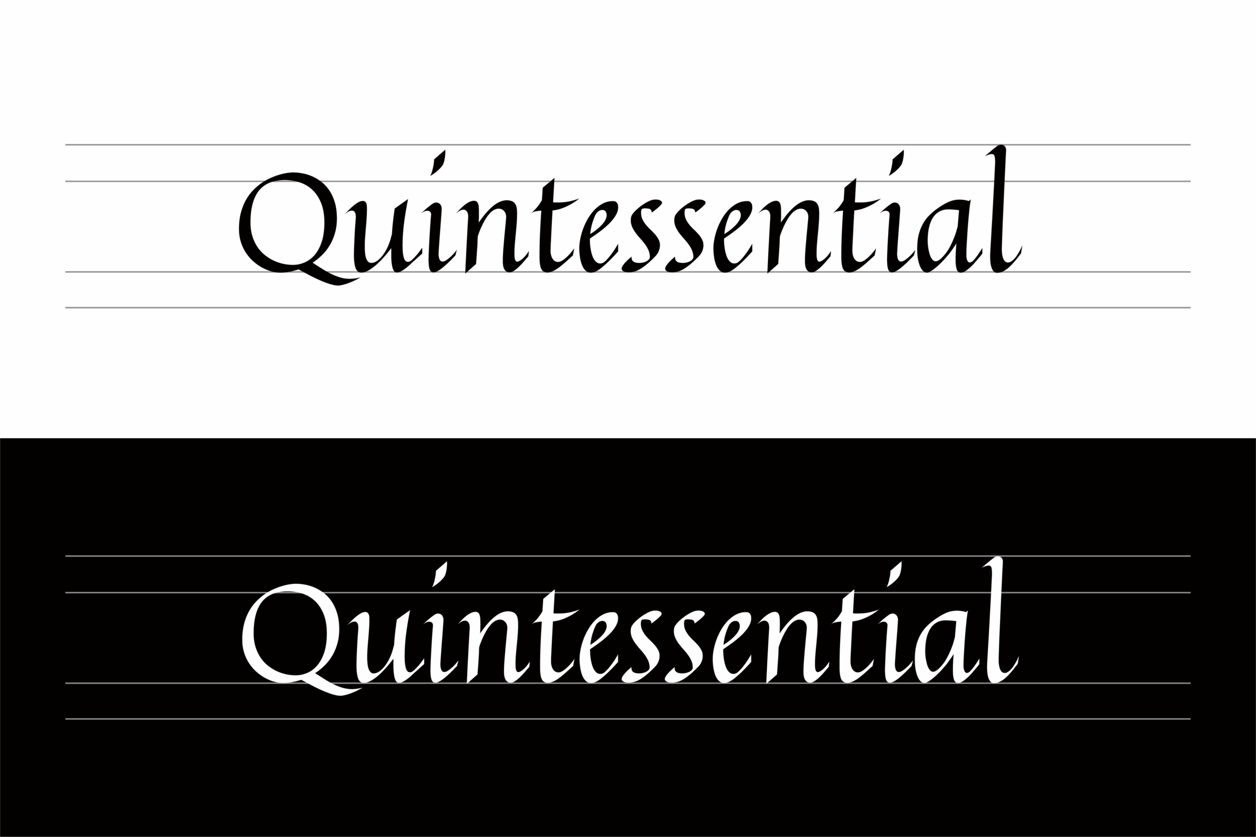 Quintessential:复古意大利斜体免费商用书法字体下载